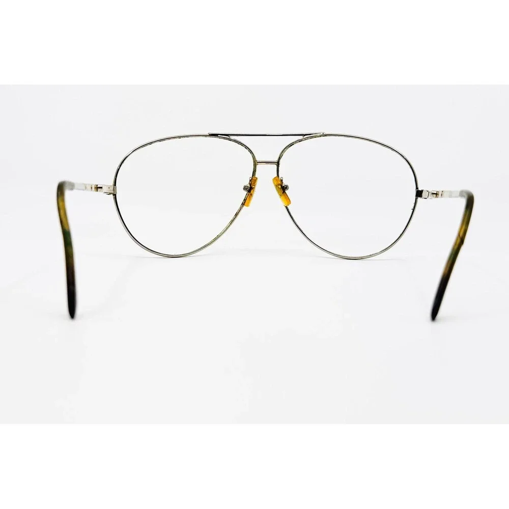 Serengeti Eyeglasses Mens Silver Aviator Metal Double Bridge 44622 Large